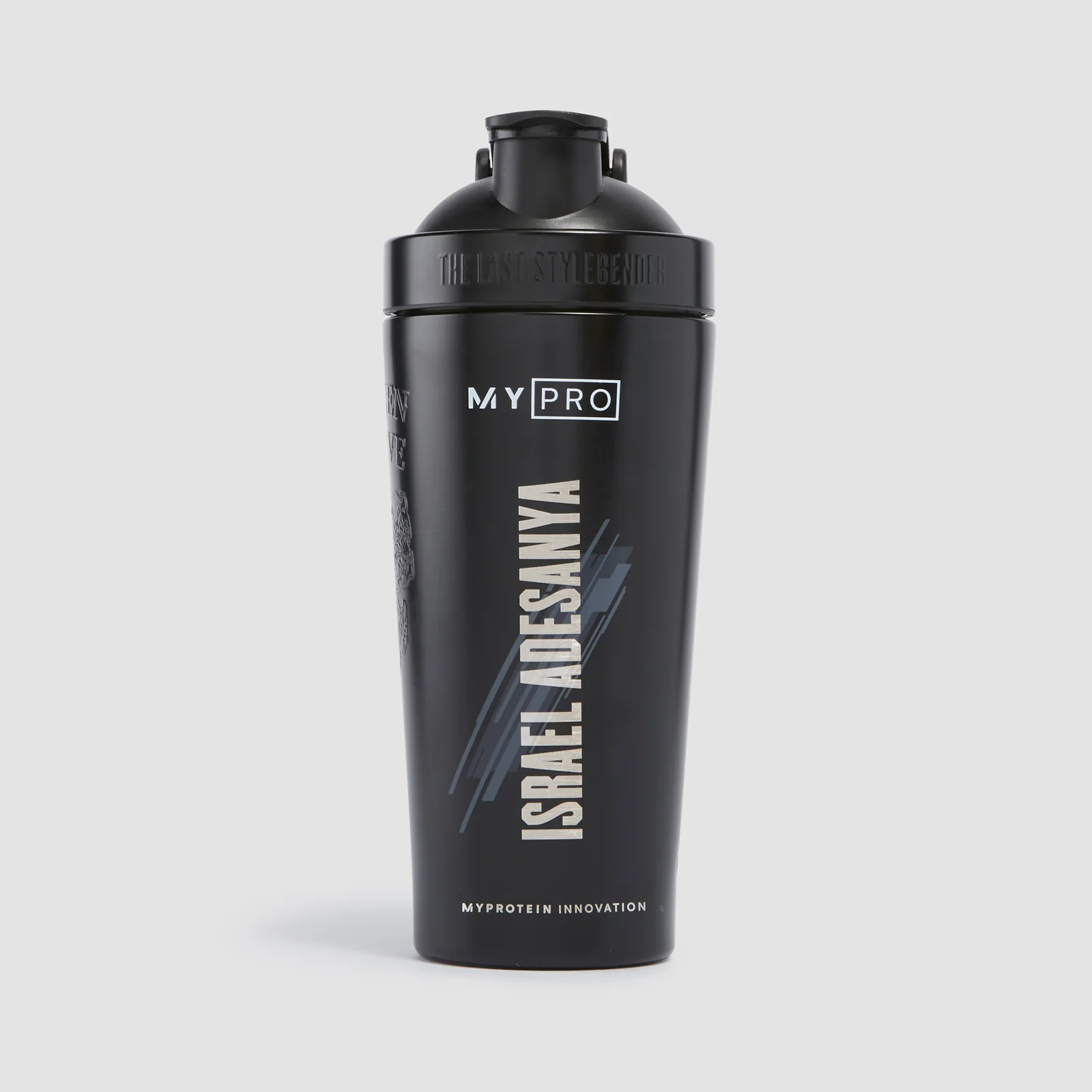 Shaker en acier inoxydable MyPro x Israel Adesanya – NoirImage1