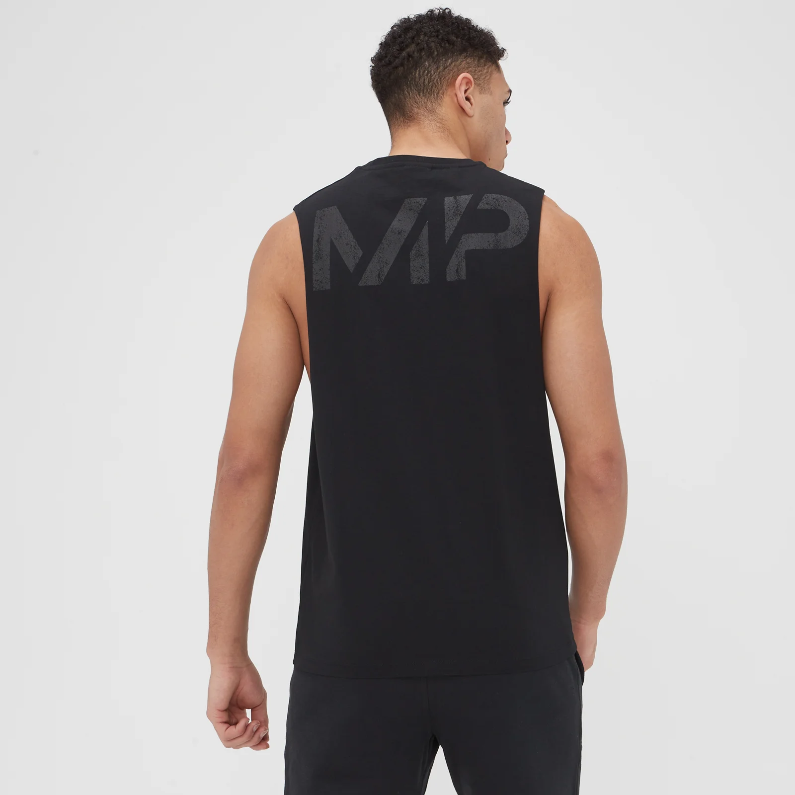 Débardeur à emmanchures échancrées MP Grit Graphic pour hommes – Noir - XXSImage1