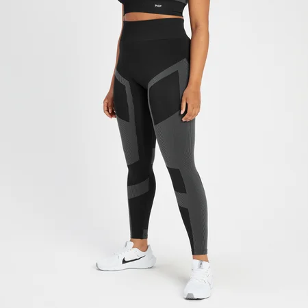 Legging sans coutures avec effet froncé MP Impact pour femmes – Noir