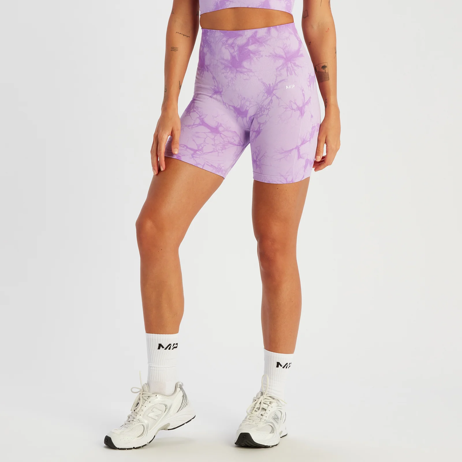 Cycliste sans coutures MP Shape pour femmes – Tie-dye violet - XSImage1
