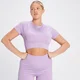 Crop top côtelé sans coutures MP Tempo pour femmes – Lilas vif