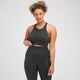 Brassière de sport sans coutures MP Tempo Illusion pour femmes – Noir