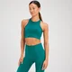 Brassière de sport sans coutures MP Tempo Illusion pour femmes – Vert jade