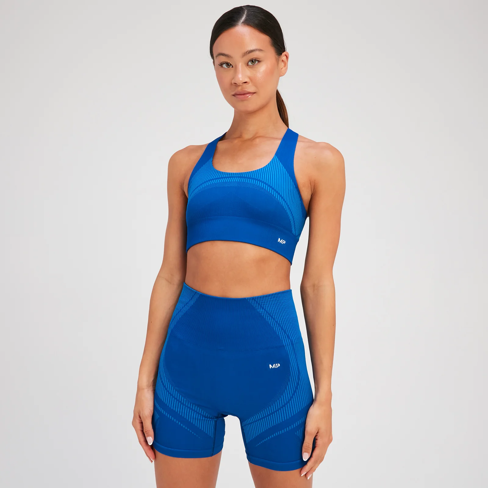 Brassière de sport sans coutures MP Tempo Ultra pour femmes – Bleu surf - XSImage1