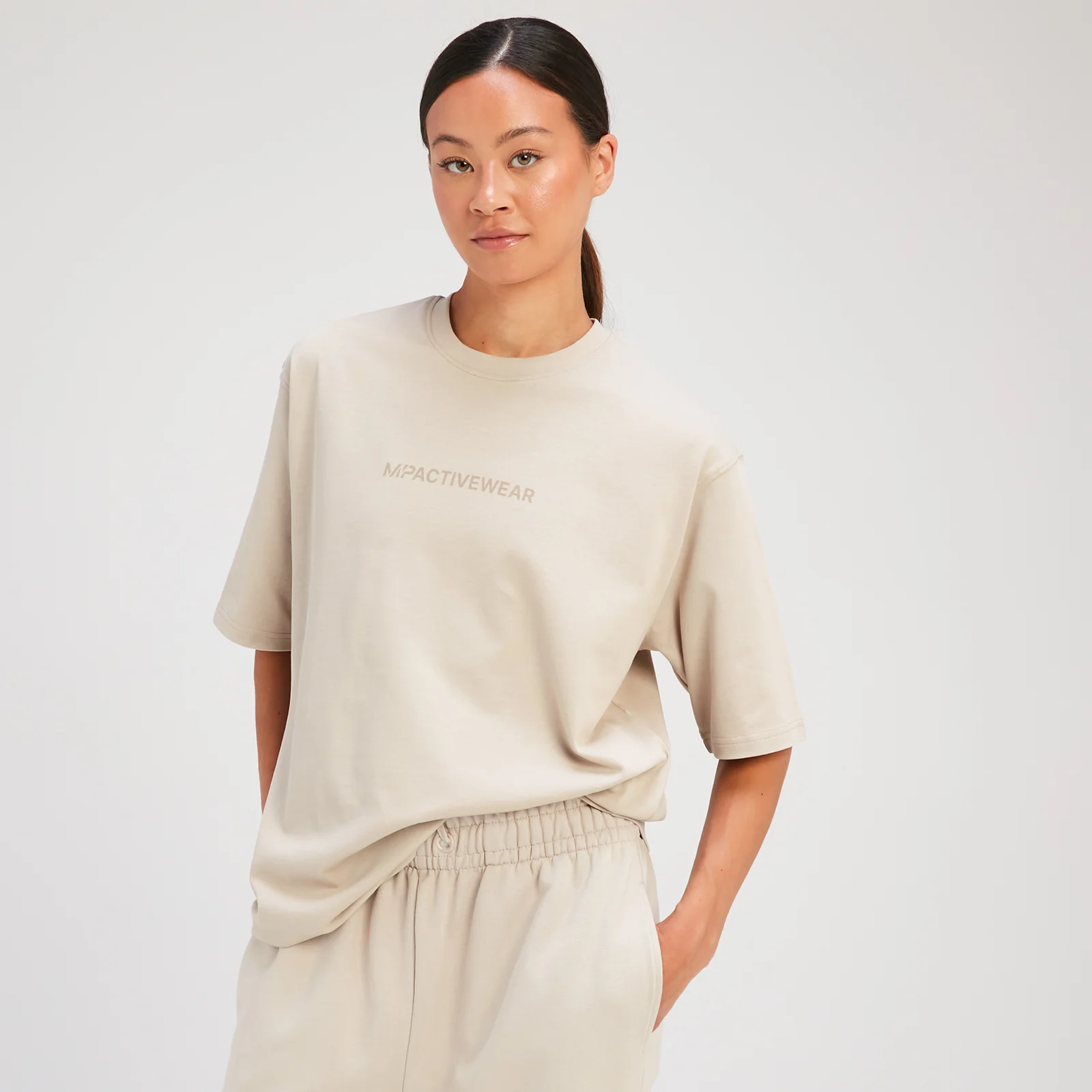 T-shirt oversize MP Rest Day pour femmes – Gris toile - XSImage1