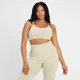 Brassière de sport sans coutures à dos croisé MP Rest Day pour femmes – Gris toile