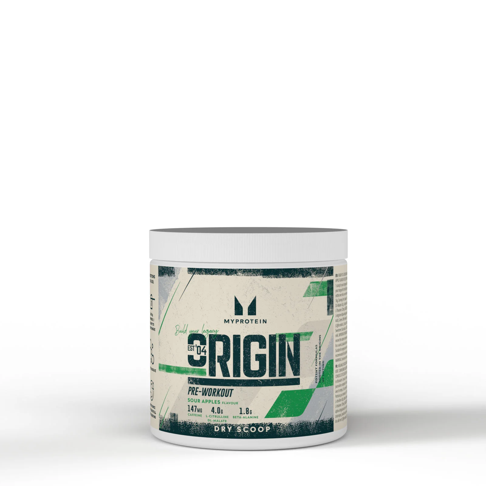 Origin Dry Scoop pré-entraînement - 18portions - Sour ApplesImage1
