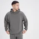 Sweat à capuche oversize MP Adapt pour hommes – Gris cendré
