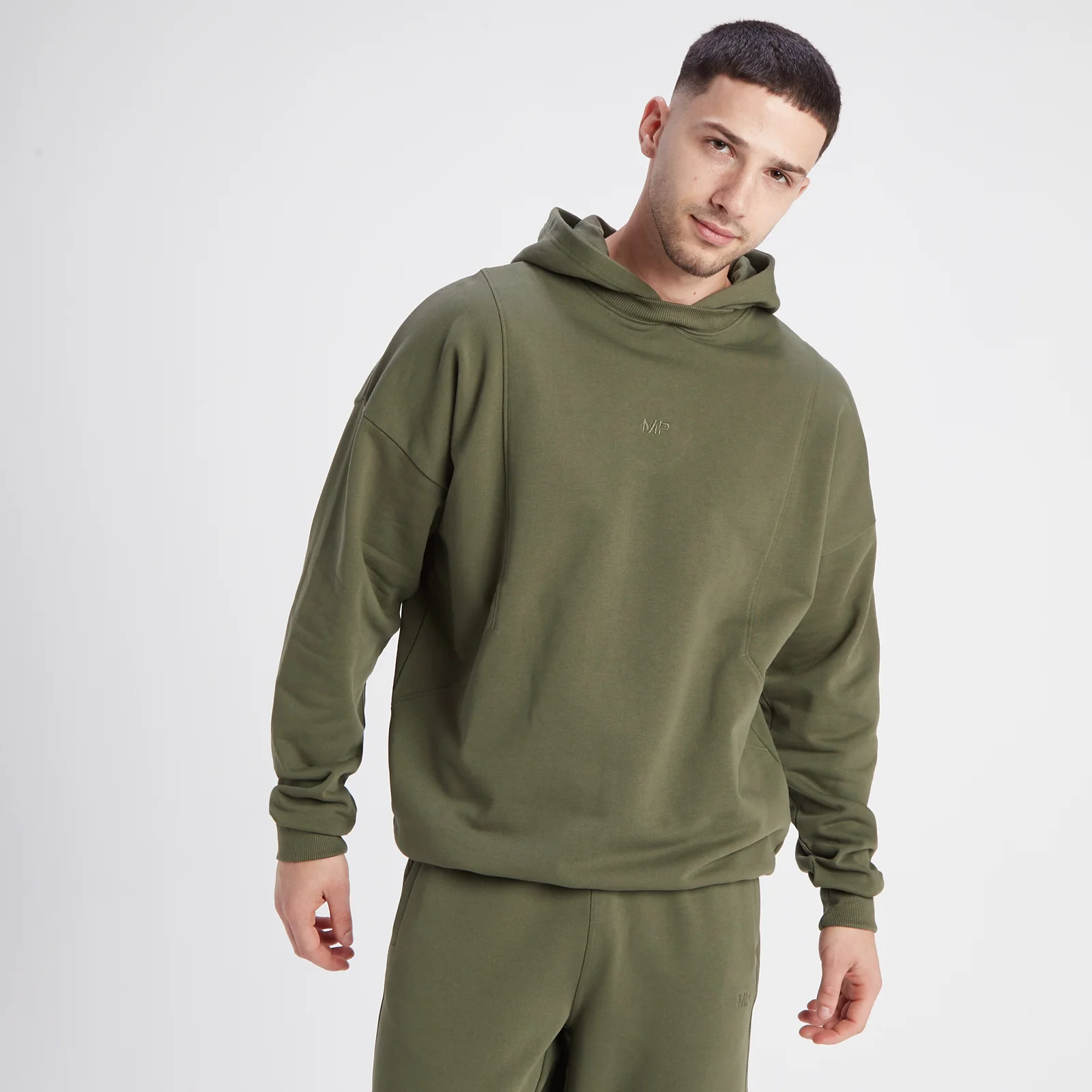 Sweat à capuche oversize MP Adapt pour hommes – Olive - XSImage1