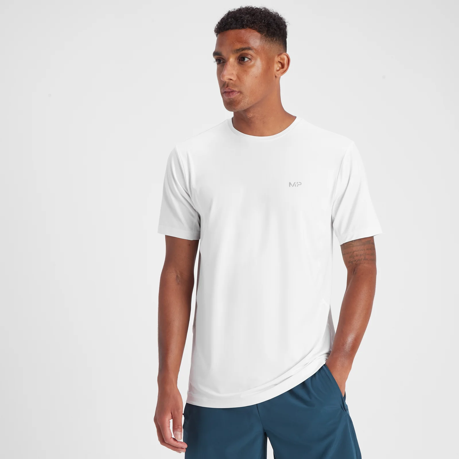 T-shirt à manches courtes MP Velocity pour hommes – Blanc - XSImage1