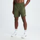 Short d’entraînement en matière tissée MP pour hommes – Vert olive