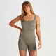 Combinaison moulante côtelée sans coutures MP Tempo pour femmes – Taupe foncé