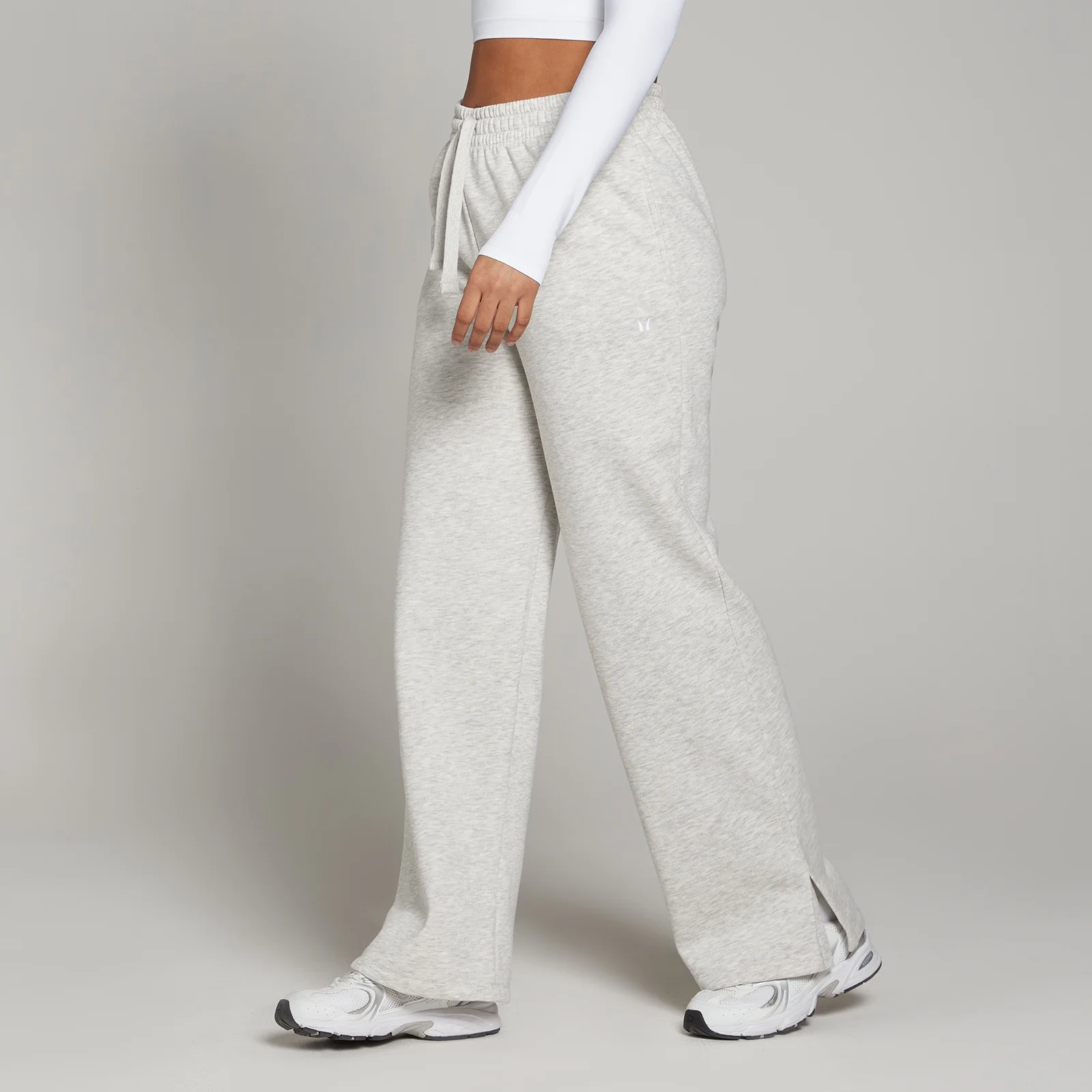 Jogging coupe droite MP Basics pour femmes – Gris clair chiné - SImage1