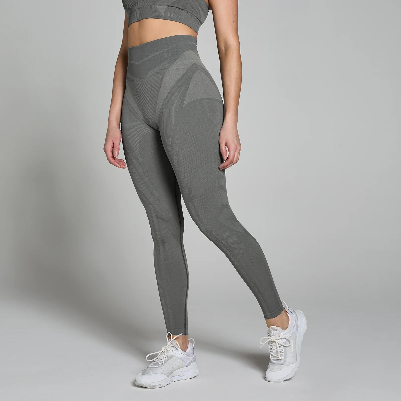 Legging sans coutures MP Tempo Ultra Geometric pour femmes – Carbone - XSImage1