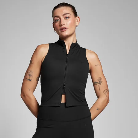 Débardeur zippé MP Tempo pour femmes – Noir