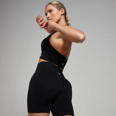 Short sans coutures MP Tempo pour femmes – Noir