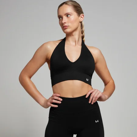 Brassière à dos nu sans coutures MP Tempo pour femmes – Noir