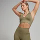 Brassière à dos nu sans coutures MP Tempo pour femmes – Olive clair