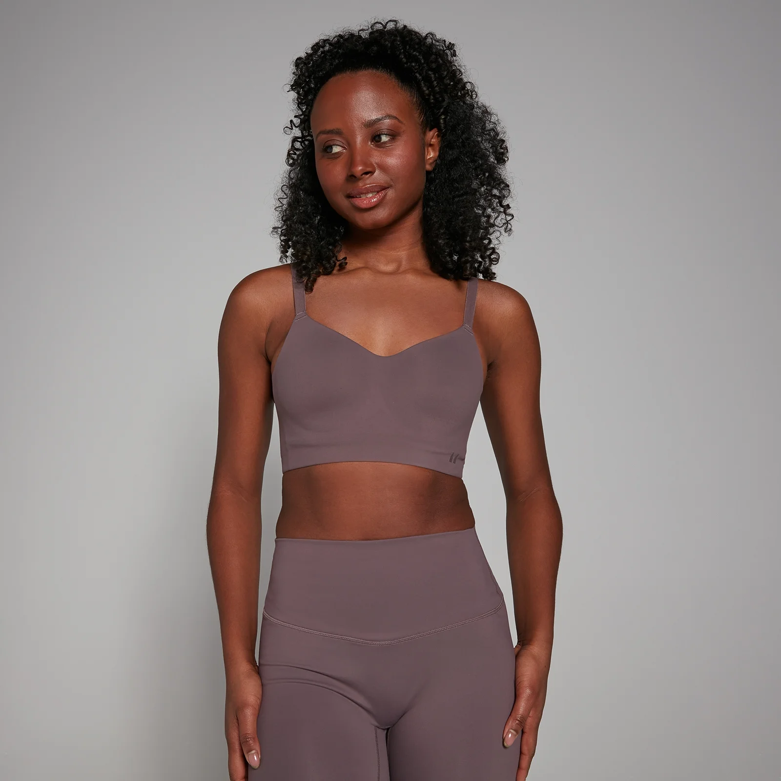 Brassière de sport thermocollée MP Studio pour femmes – Mocha - XSImage1