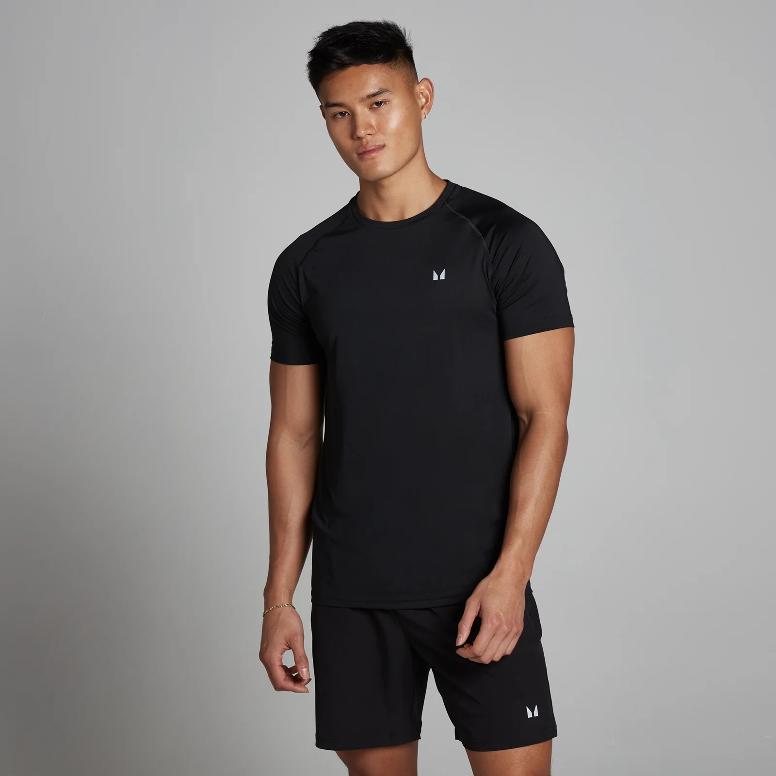 T-shirt d’entraînement à manches courtes MP pour hommes – Noir - XXSImage1