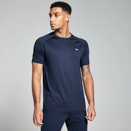 T-shirt d’entraînement à manches courtes MP pour hommes – Bleu marine