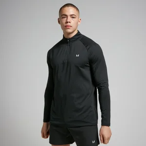Haut d’entraînement à fermeture éclair ¼ MP pour hommes – Noir - Size XXS