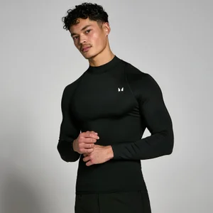 Première couche d’entraînement à col montant et à manches longues MP pour hommes – Noir - Size XS