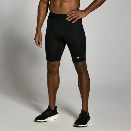 Short d’entraînement première couche MP pour hommes – Noir