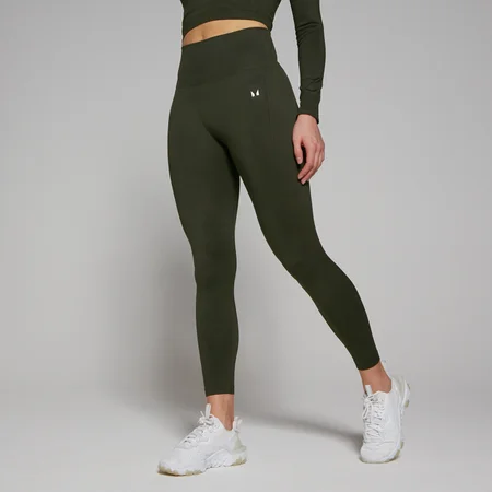 Legging ⅞ sans coutures MP Shape pour femmes – Vert forêt