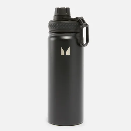 Gourde en acier inoxydable de taille moyenne – Noir