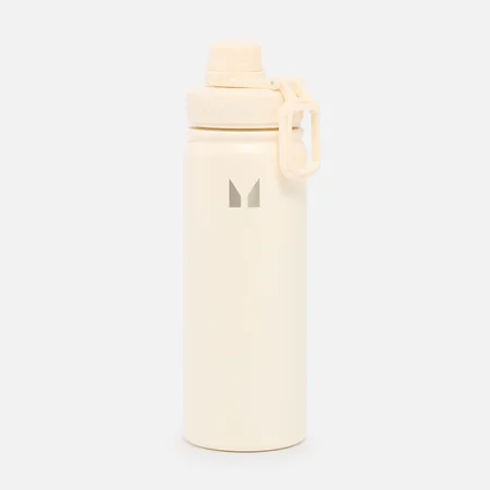 Gourde en acier inoxydable de taille moyenne – Crème naturel
