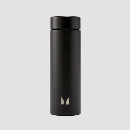 Gourde en acier inoxydable recyclé de grande taille Myprotein – Noir