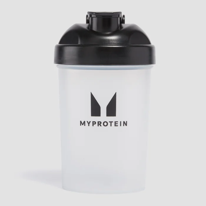 Mini-shaker en plastique Myprotein – Transparent/Noir
