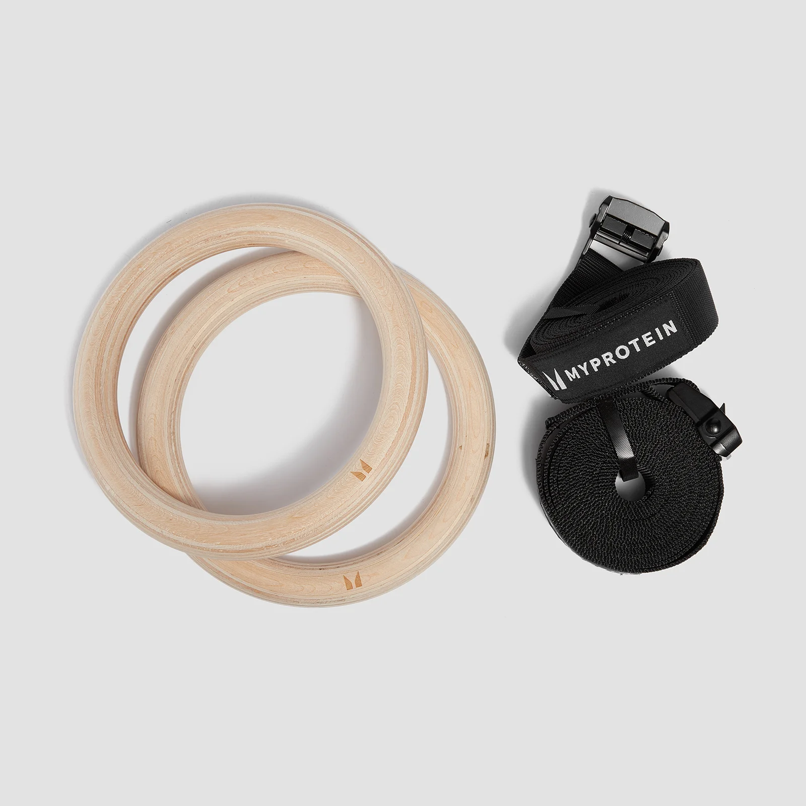 Anneaux de gymnastique en bois Myprotein – NoirImage1