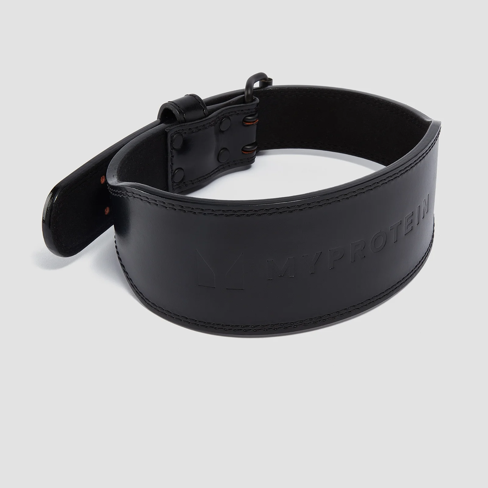 Ceinture de musculation premium en cuir Myprotein – Noir - Small (23-32 Inch)Image1