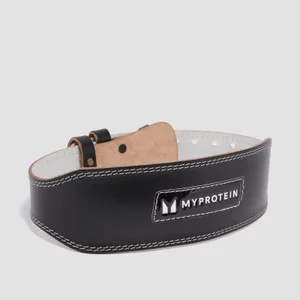 Ceinture de musculation en cuir Myprotein – Noir - Size Small (23-32 Inch)
