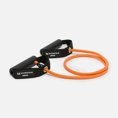 Bande de résistance avec anses Myprotein – Résistance moyenne – Orange brûlé