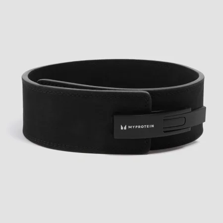 Ceinture de musculation en cuir Myprotein – Noir