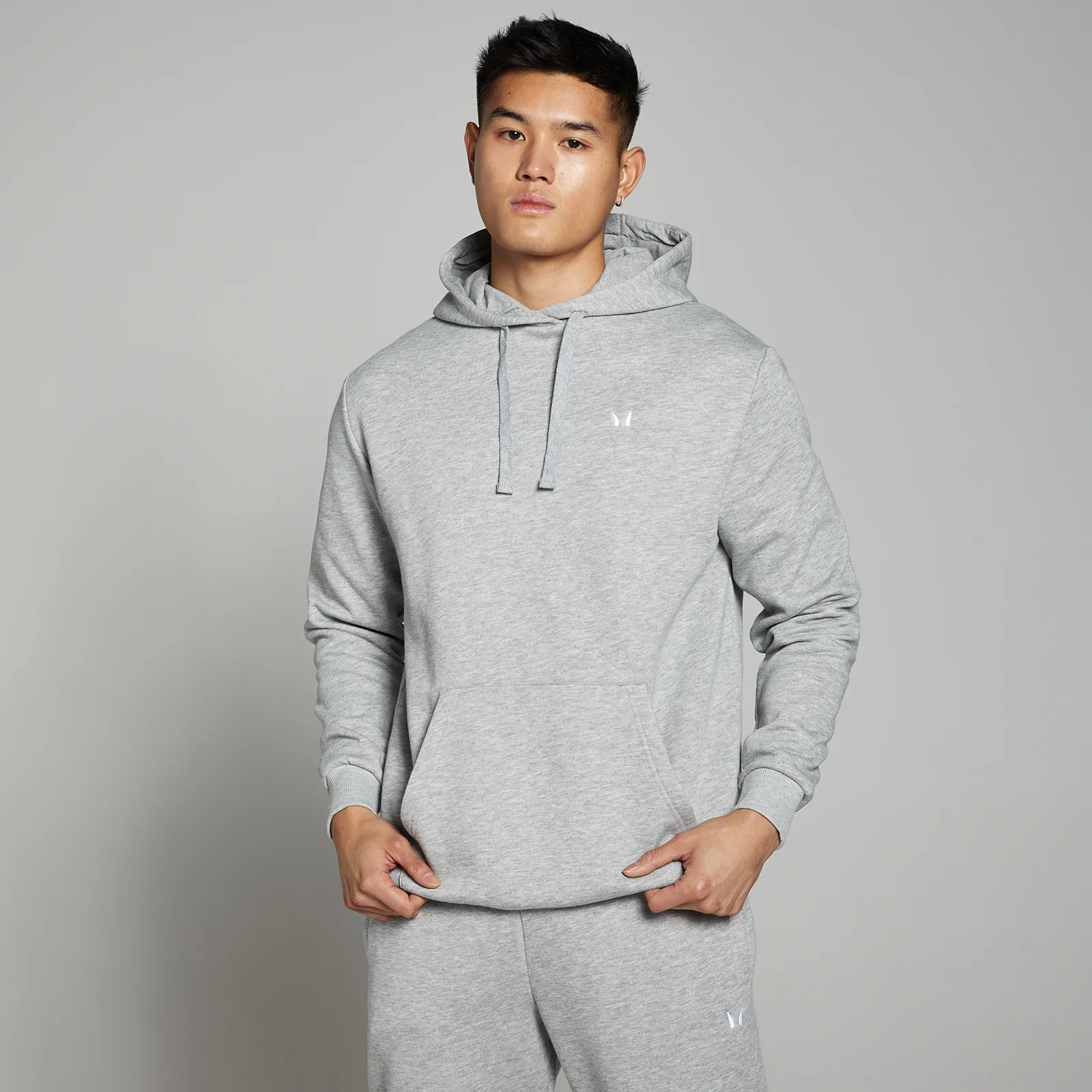 Sweat à capuche MP Rest Day pour hommes – Gris chiné - MImage1