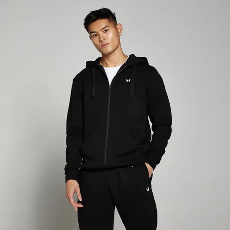 Sweat à capuche zippé MP Rest Day pour hommes – Noir