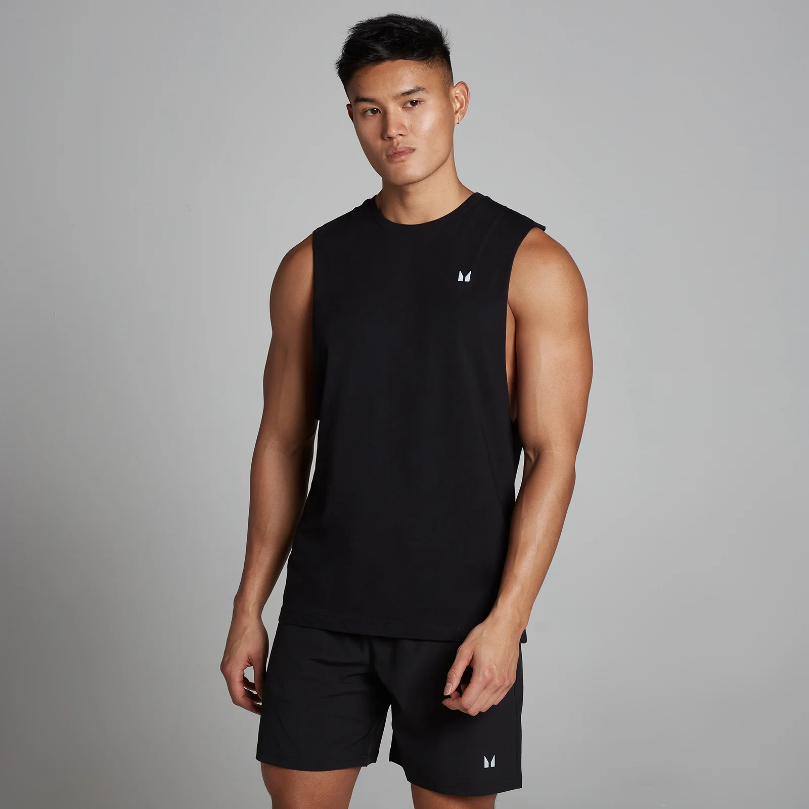 Débardeur à emmanchures échancrées MP Rest Day pour hommes – Noir - XXSImage1