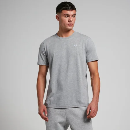 T-shirt à manches courtes MP Rest Day pour hommes – Gris chiné