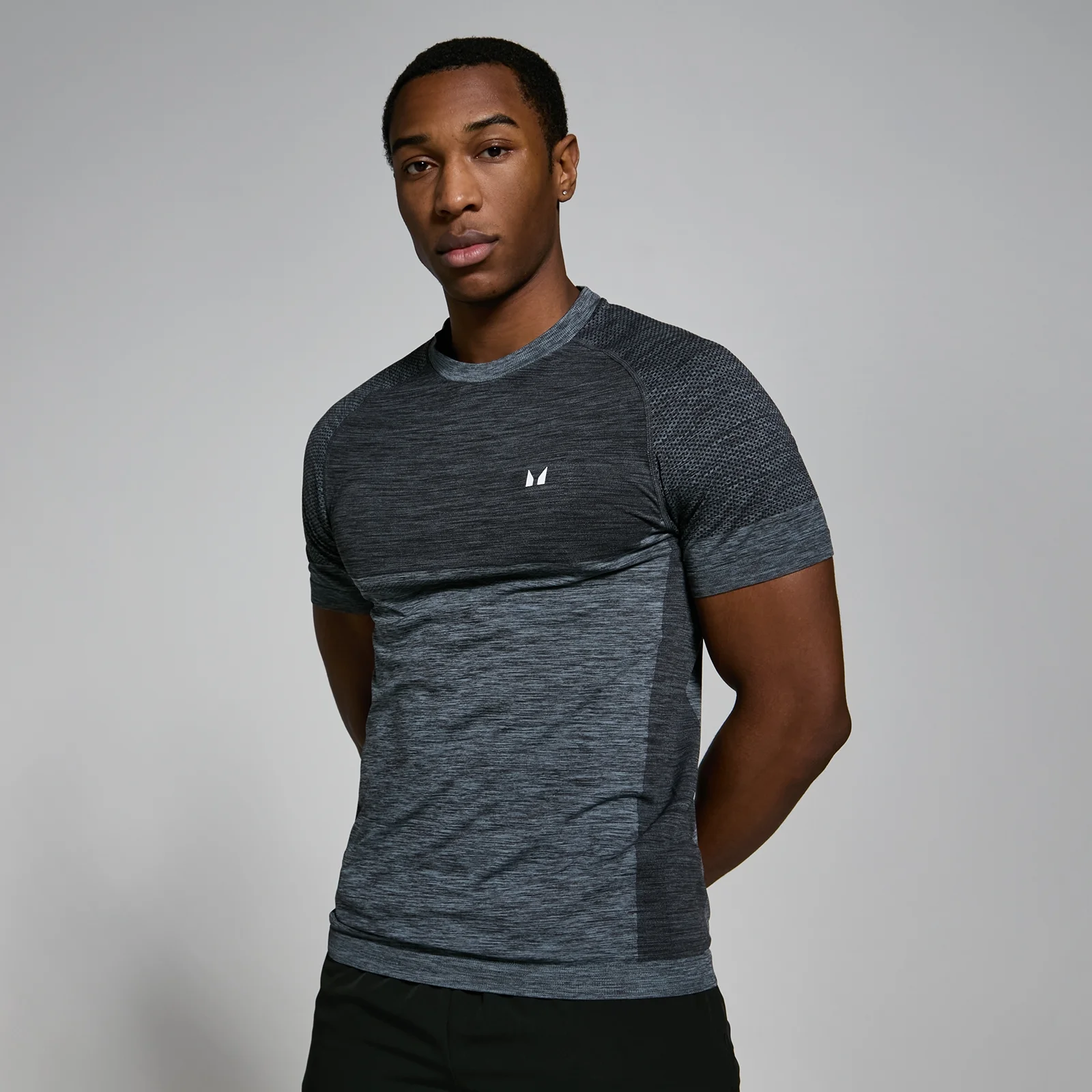T-shirt sans coutures à manches courtes MP pour hommes – Craie - XSImage1