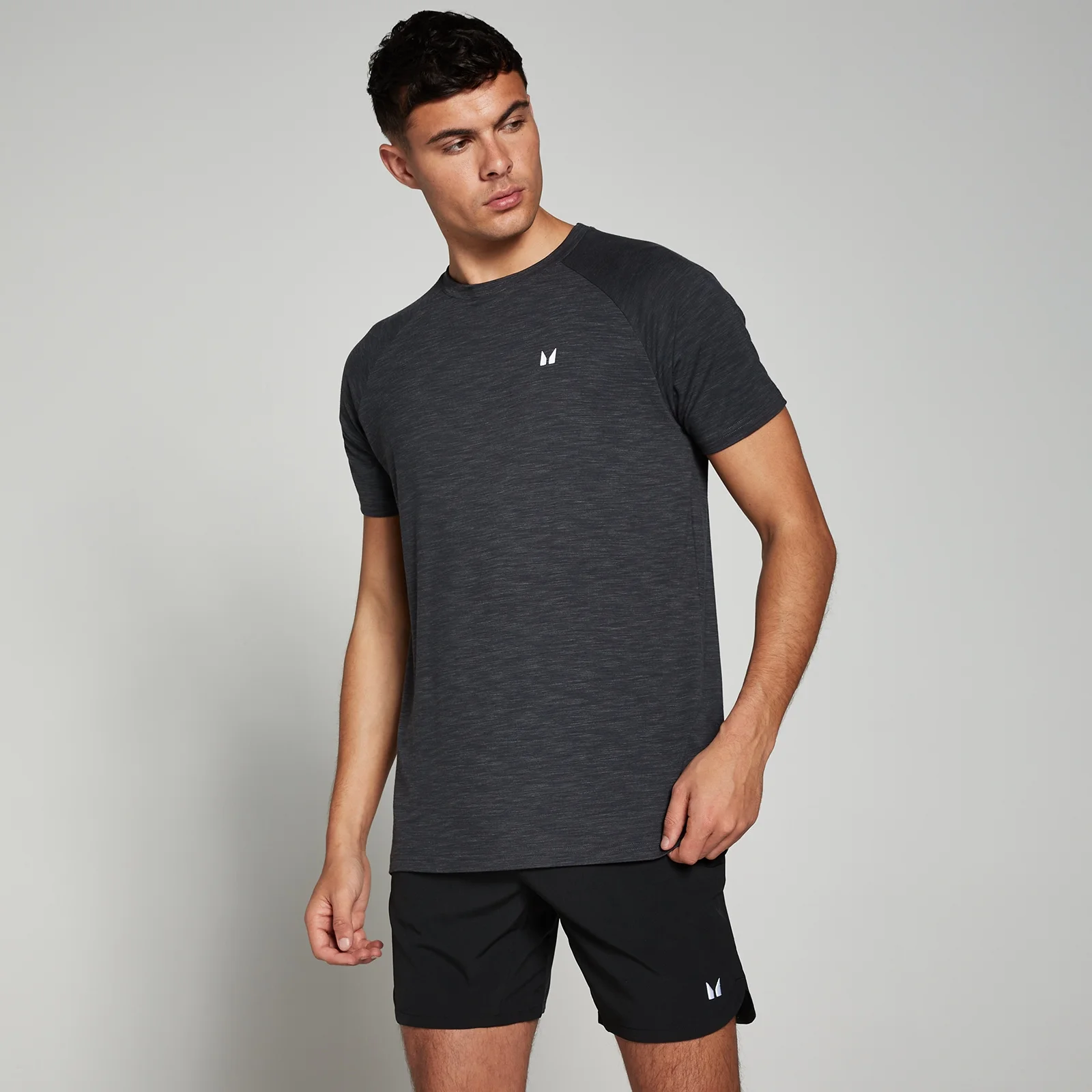 T-shirt à manches courtes MP Performance pour hommes – Noir chiné - XSImage1