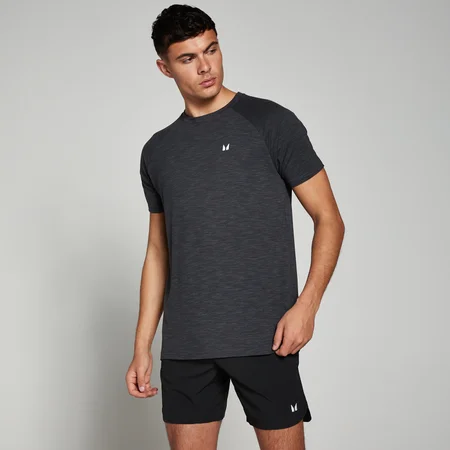 T-shirt à manches courtes MP Performance pour hommes – Noir chiné