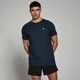 T-shirt à manches courtes MP Performance pour hommes – Bleu marine chiné