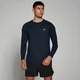 Haut à manches longues MP Performance pour hommes – Bleu marine chiné