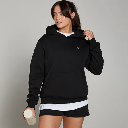 Sweat à capuche coupe classique MP Basics pour femmes – Noir