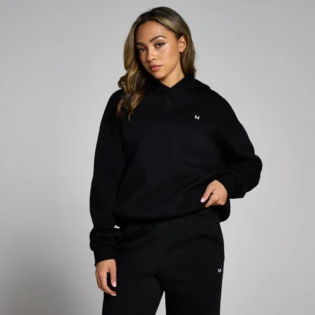Sweat à capuche oversize MP Basics pour femmes – Noir