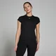 T-shirt moulant à manches courtes MP Basics pour femmes – Noir